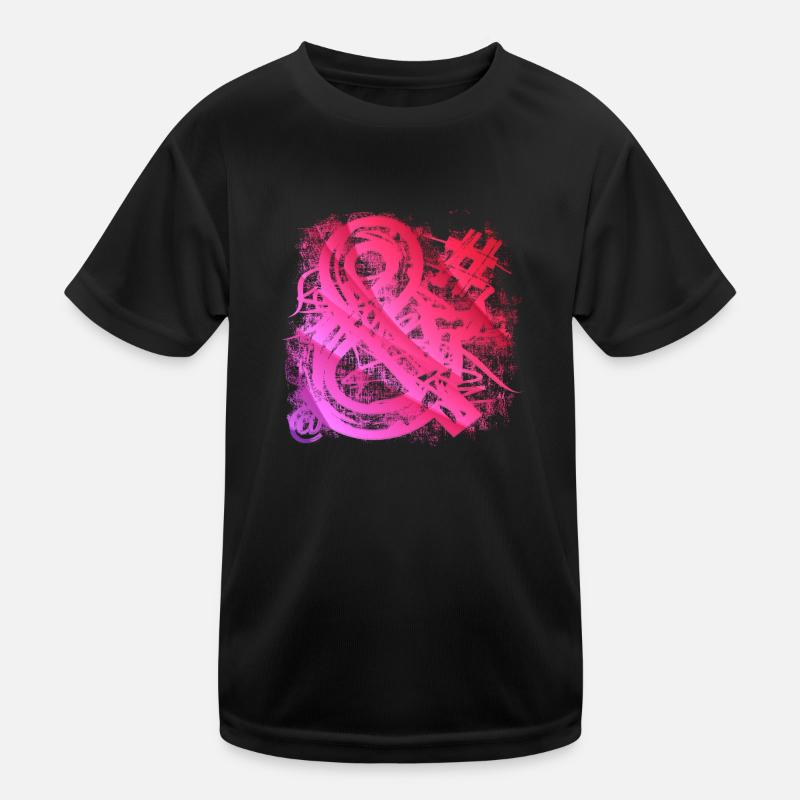 Graffiti-Stil Splash Hip Hop Farben Maler Farbe Kinder Funktions-T-Shirt