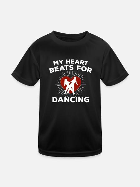 Danse Musique de danse - T-shirt sport Enfant - noir - Devant