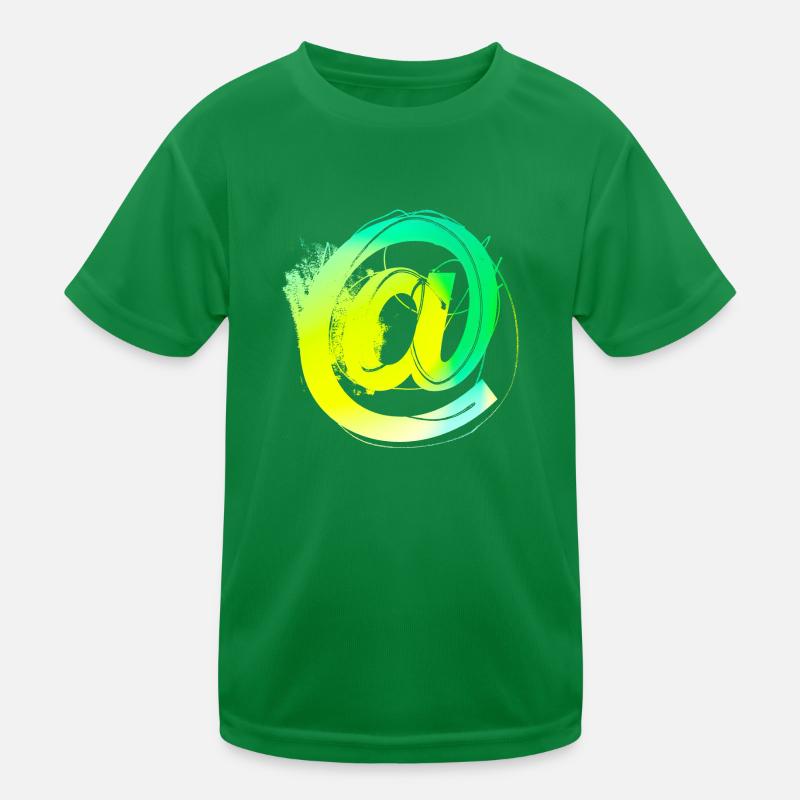 internet email www funny meme grunge tech leters Kinder Funktions-T-Shirt