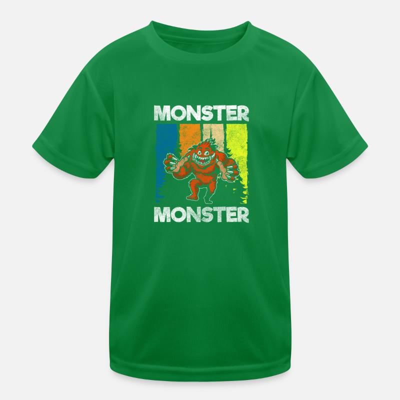 Monsters scare terrifying disguise Kids Functional T-Shirt