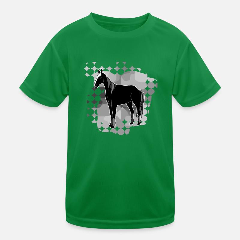 Pferd Kinder Funktions-T-Shirt