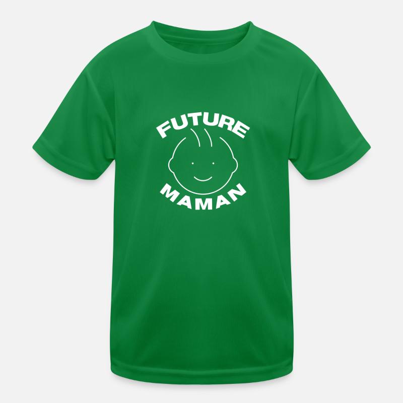 Werdende Mutter Kinder Funktions-T-Shirt