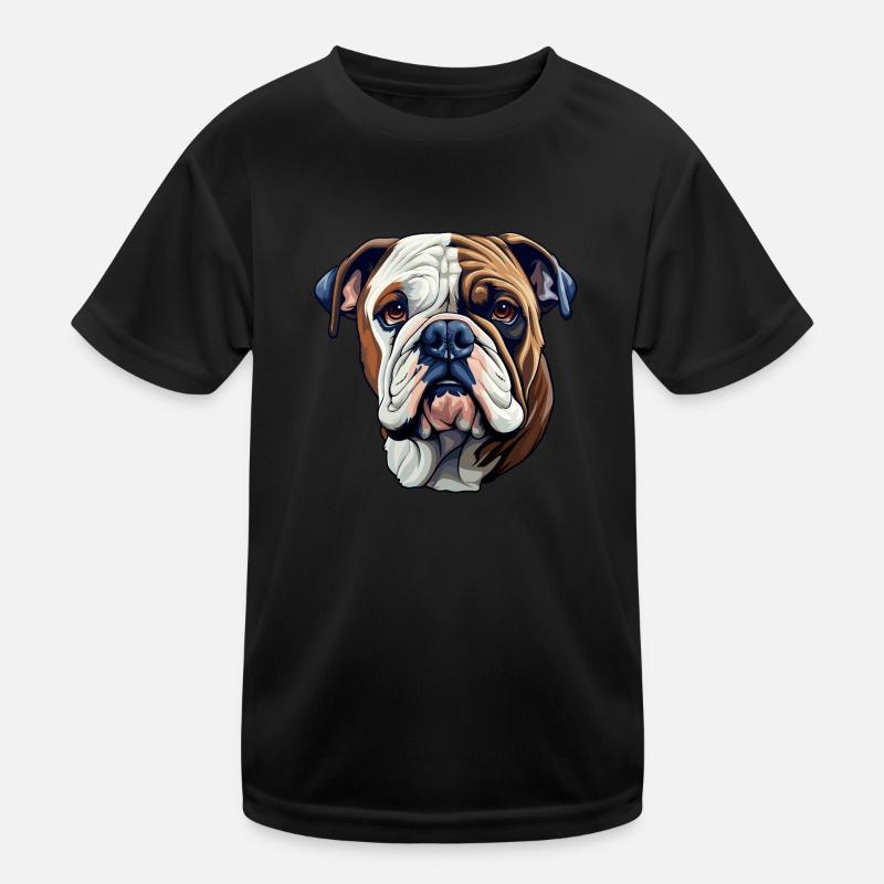 Race de chien bouledogue T-shirt sport Enfant