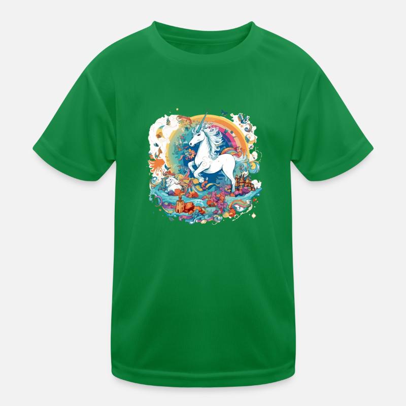 Das Einhorn Emma Kinder Funktions-T-Shirt