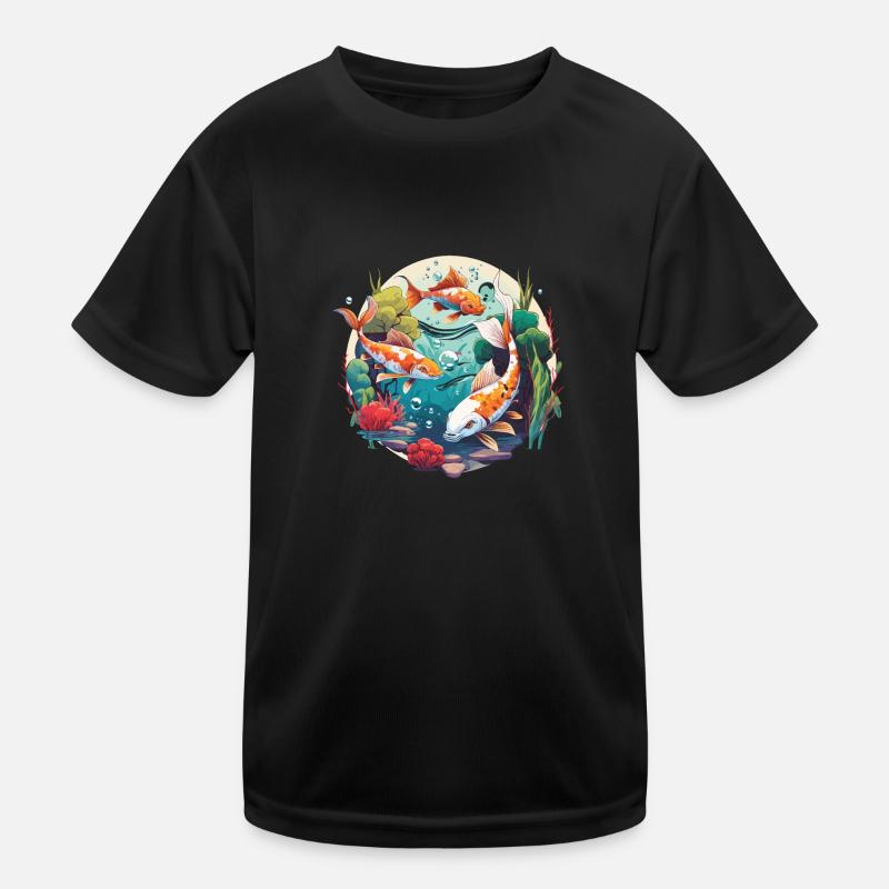Koi-Wunderland Kinder Funktions-T-Shirt