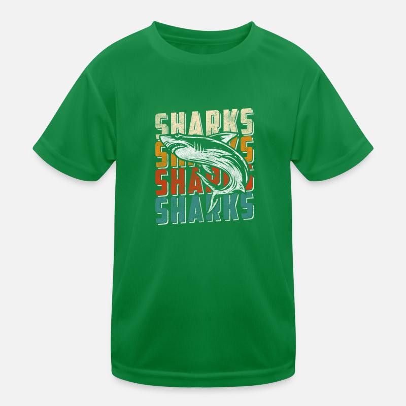 Vacances Great White Shark Diving T-shirt sport Enfant