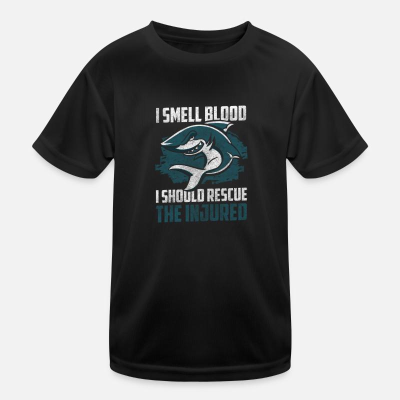 Eau sous-marine d’ailerons de requin T-shirt sport Enfant