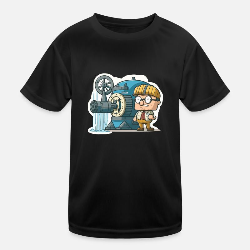 Power of Wind: Wind Energy Kids Functional T-Shirt