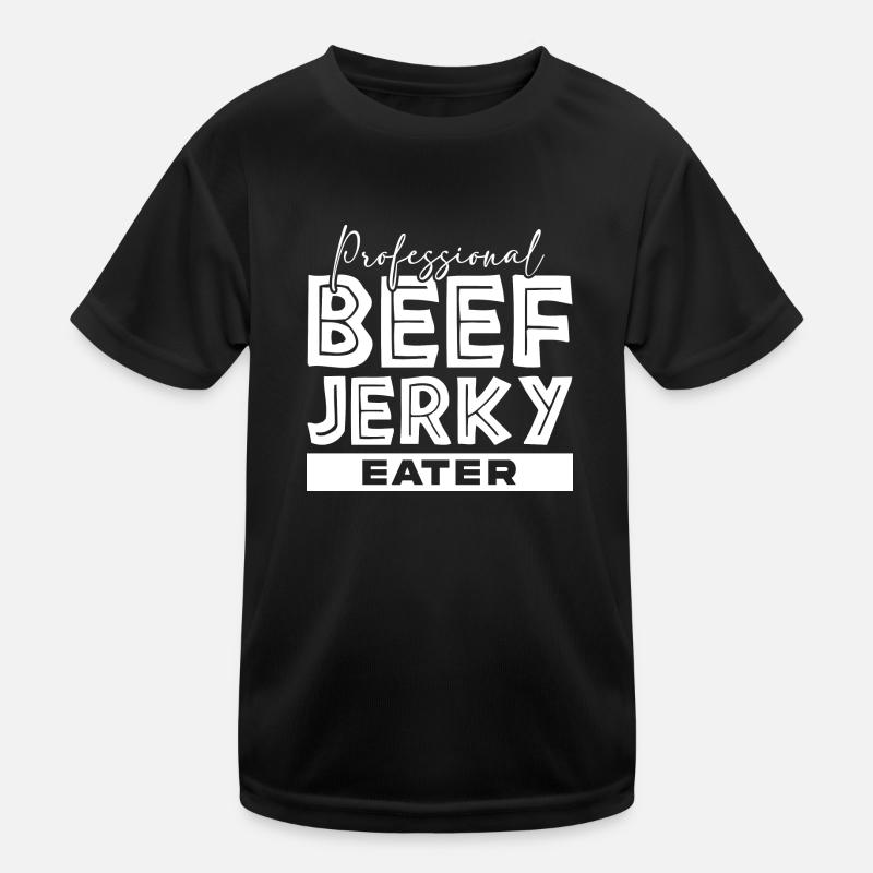 Professioneller Beef Jerky-Esser Fleischliebhaber Kinder Funktions-T-Shirt