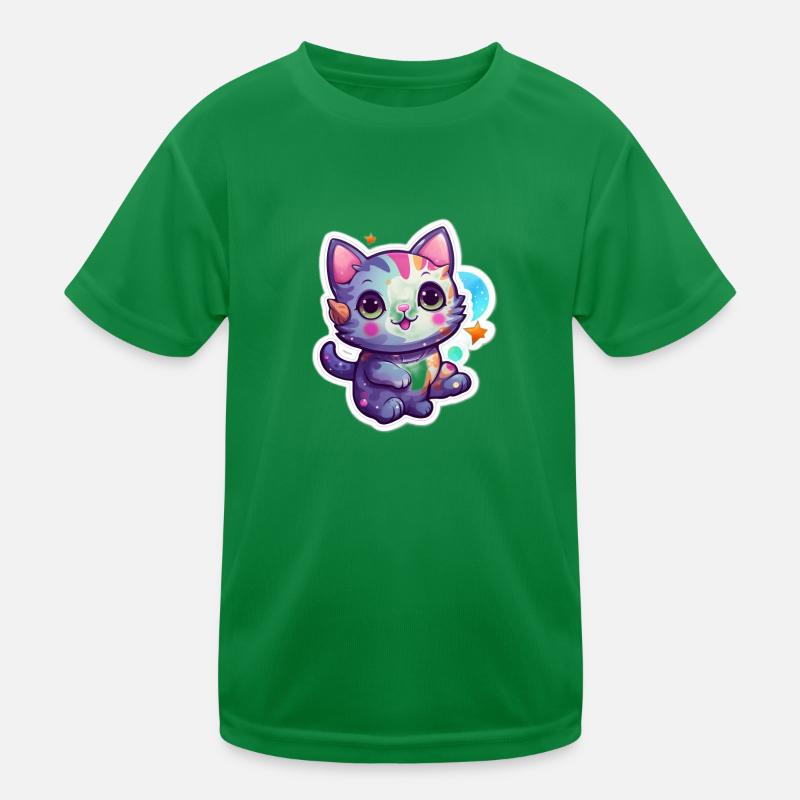 Un mignon petit chat T-shirt sport Enfant
