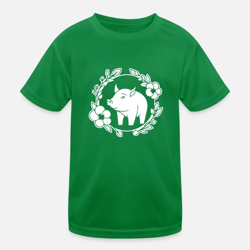 Pig Piggy Sow Kids Functional T-Shirt