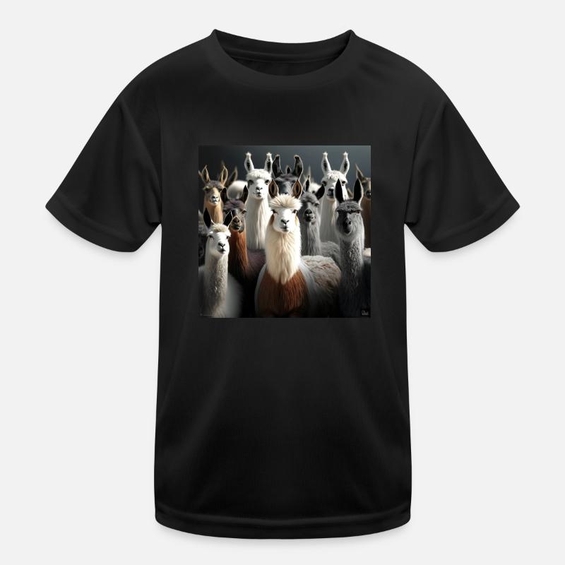 Modèle de lamas T-shirt sport Enfant