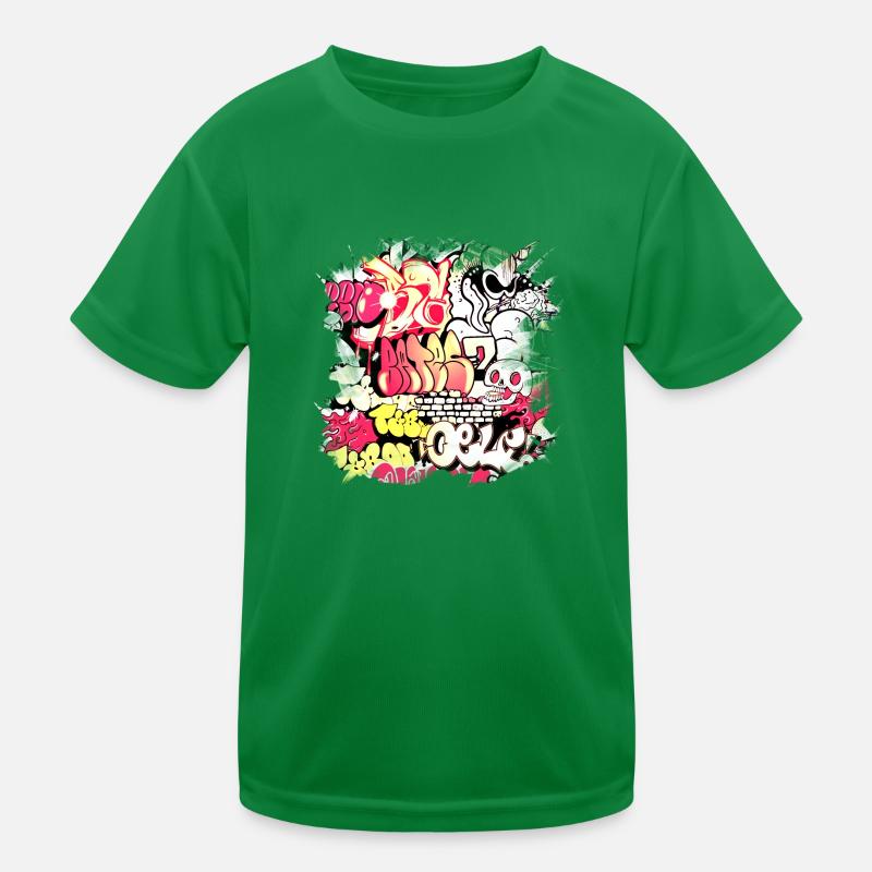 Graffiti style Splash hip hop couleurs peintre couleur T-shirt sport Enfant