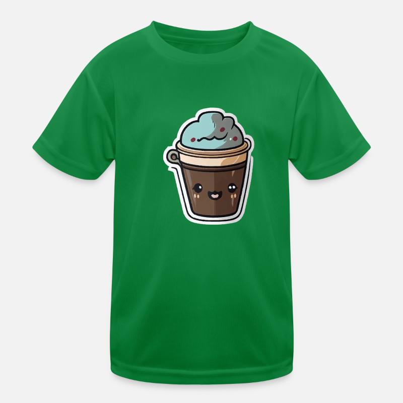 Kaffee Kinder Funktions-T-Shirt