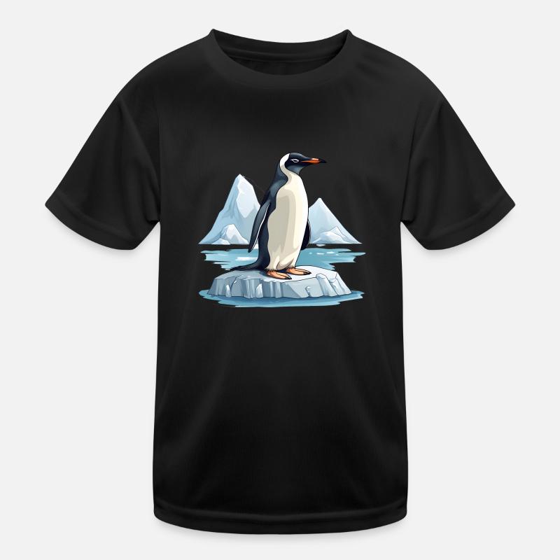 Pinguine sind bedroht Kinder Funktions-T-Shirt