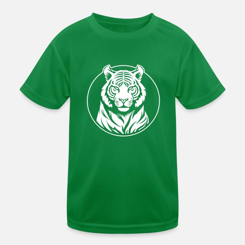 Tiger Raubkatze Kinder Funktions-T-Shirt