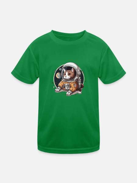 Aventure cosmique - T-shirt sport Enfant - vert - Devant