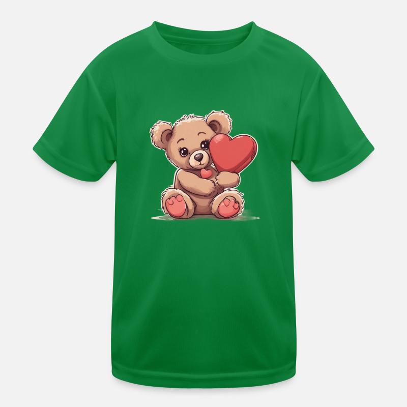 a cute little teddy bear Kinder Funktions-T-Shirt