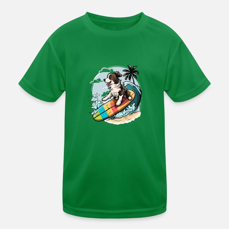 Surfs Up Doggy Kids Functional T-Shirt