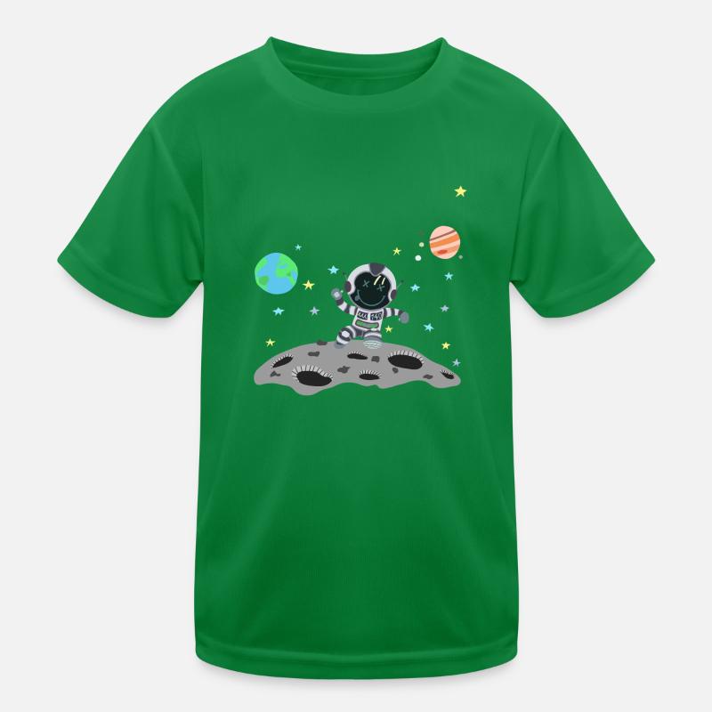 grey astronaut Kids Functional T-Shirt