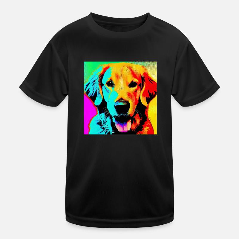 Golden retriever T-shirt sport Enfant