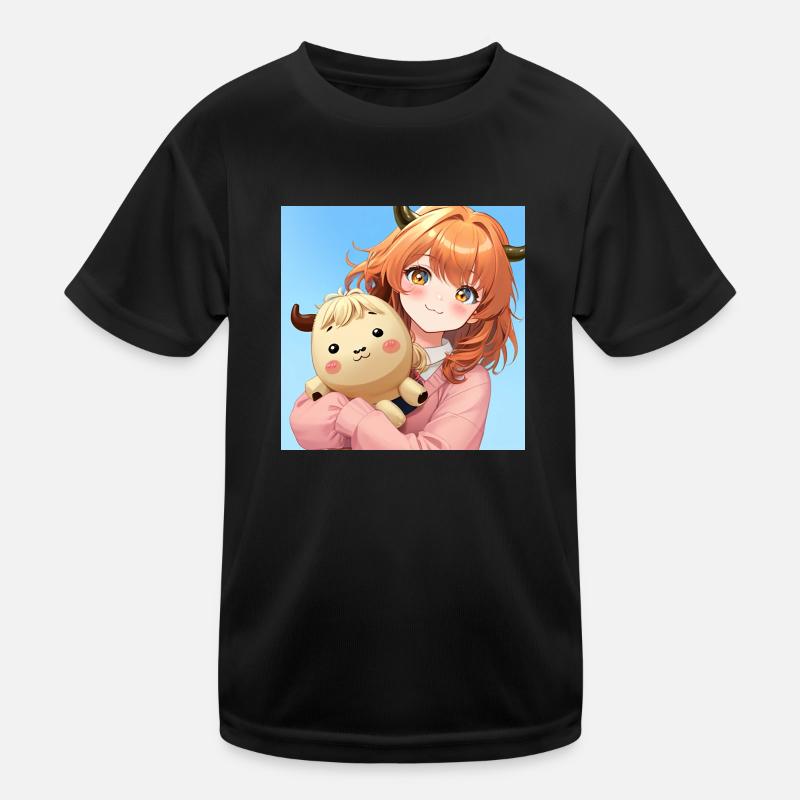 Schottisches Anime-Mädchen Kinder Funktions-T-Shirt