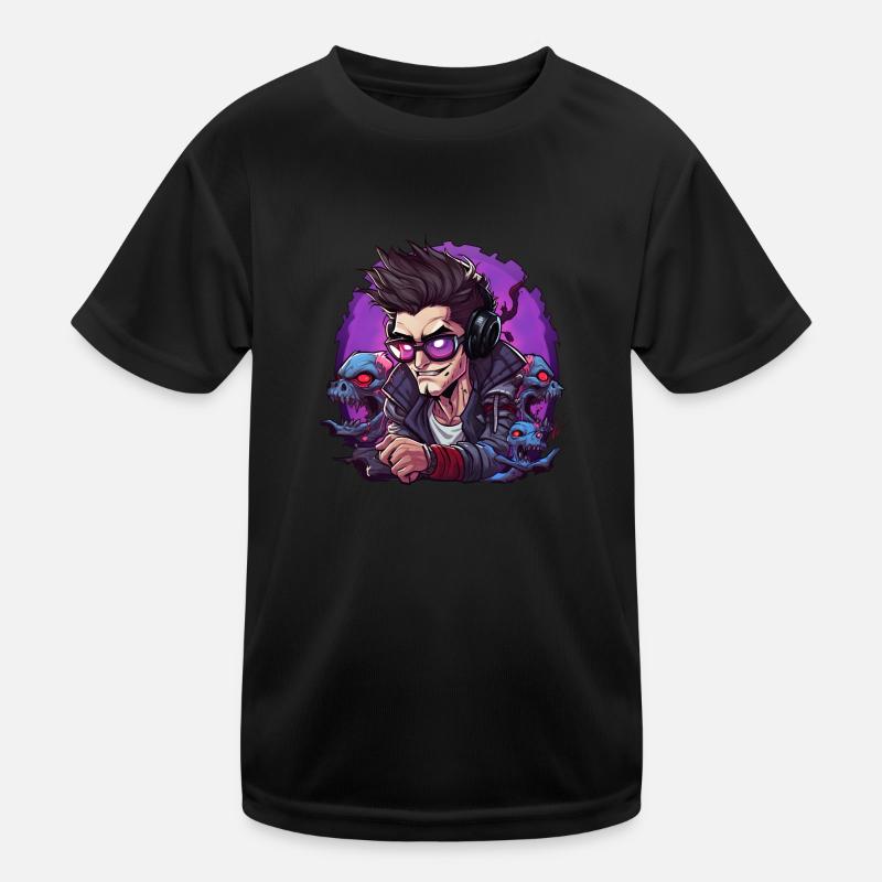 Gamer Kinder Funktions-T-Shirt