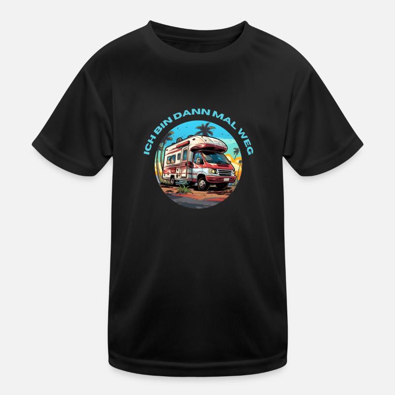 Ich bin dann mal weg - Kinder Funktions-T-Shirt - Schwarz