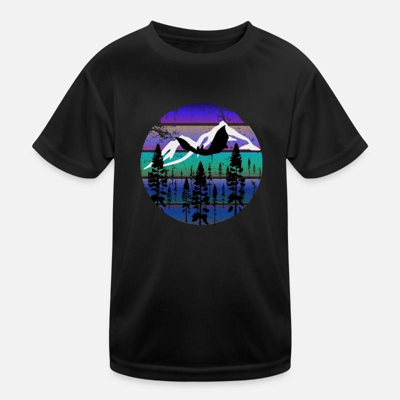 Bat in cool evening mood Kids Functional T-Shirt