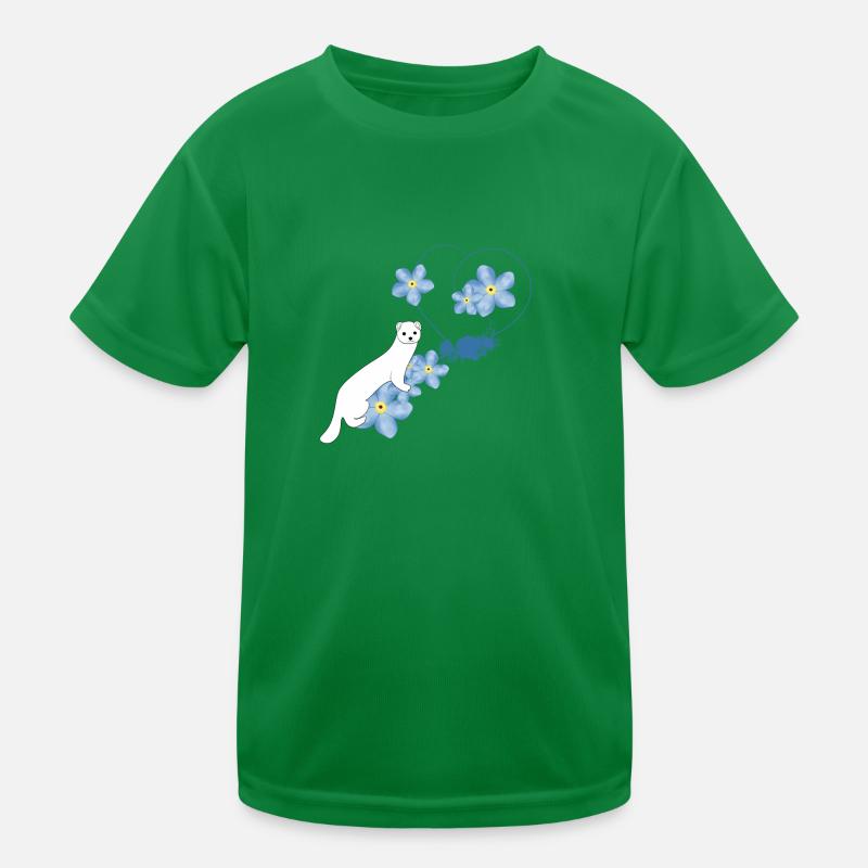 White weasel Kids Functional T-Shirt