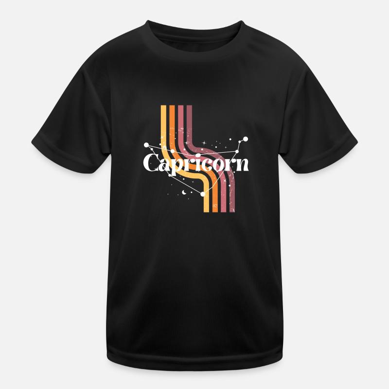Steinbock Retro Horoskop Kinder Funktions-T-Shirt