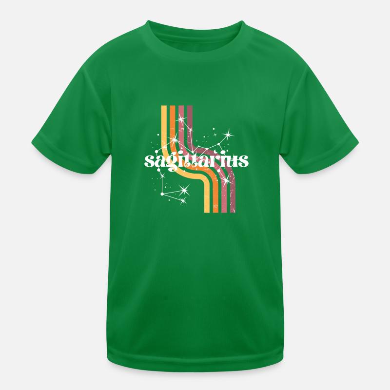 Sagittarius retro horoscope Kids Functional T-Shirt