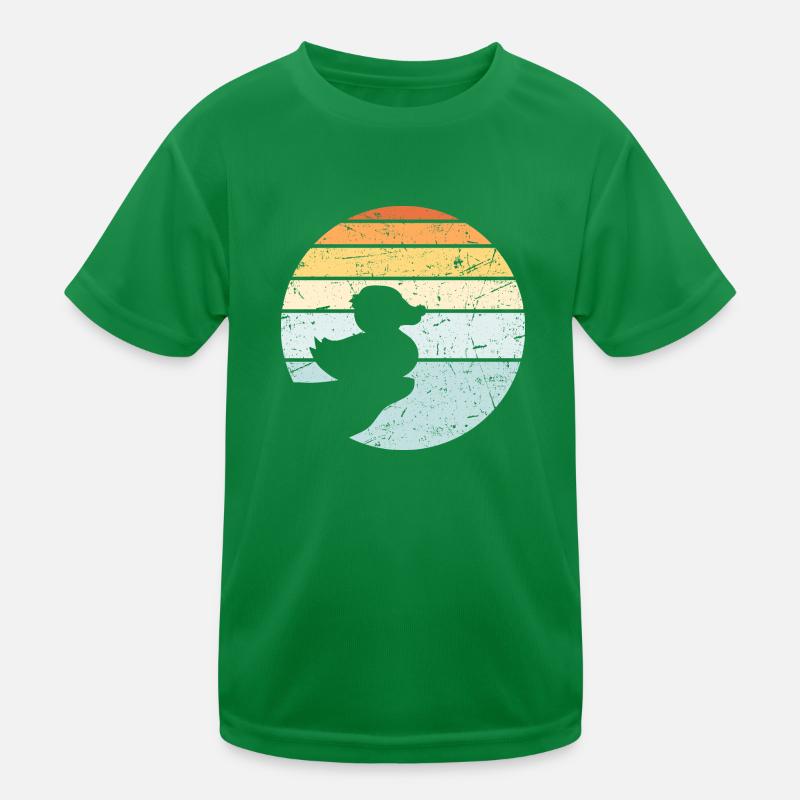 Rubber Rubber Rubber Bath Duck Cliff Sun Moon Kids Functional T-Shirt