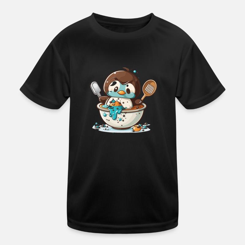Pinguin-Gebäck Kinder Funktions-T-Shirt