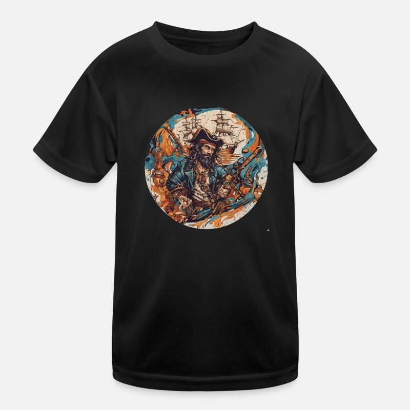 Old Pirate Kinder Funktions-T-Shirt