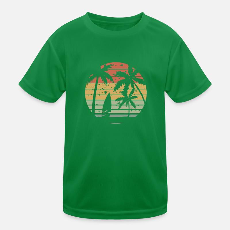 Retro surfing Kids Functional T-Shirt