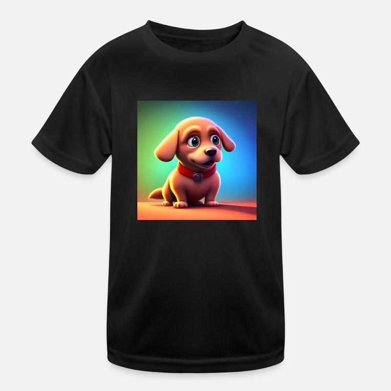 ADORABLE LITTLE CHEERFUL DOG Kids Functional T-Shirt