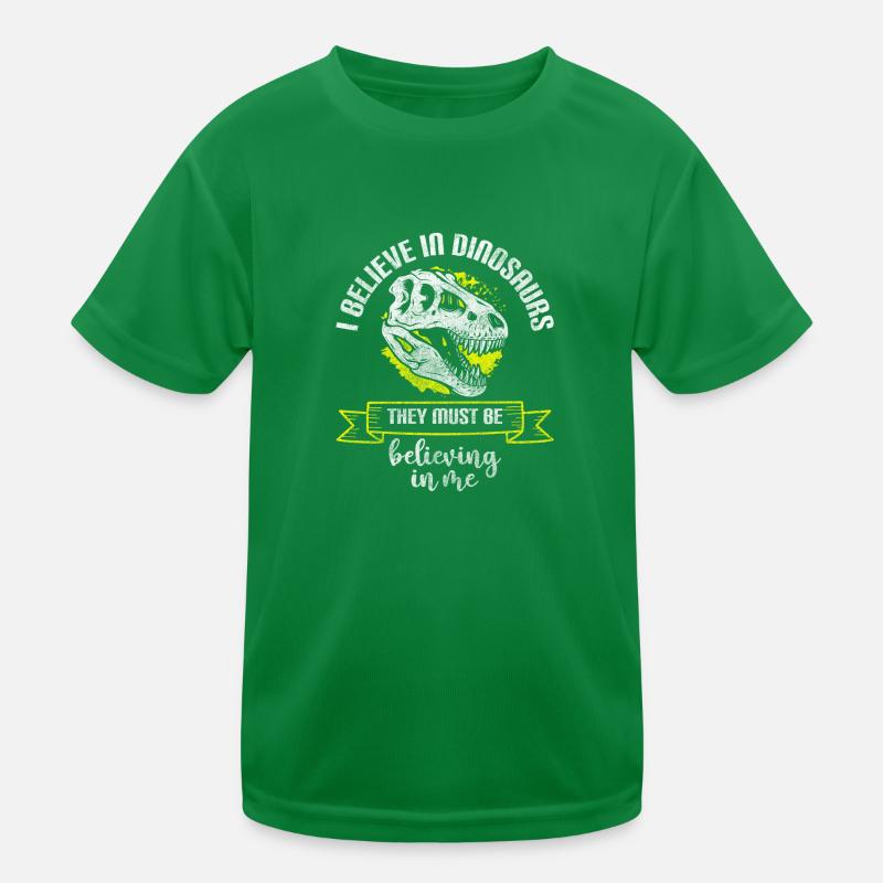 Dinosaurs Fossil Triceratops Cretaceous Kids Functional T-Shirt