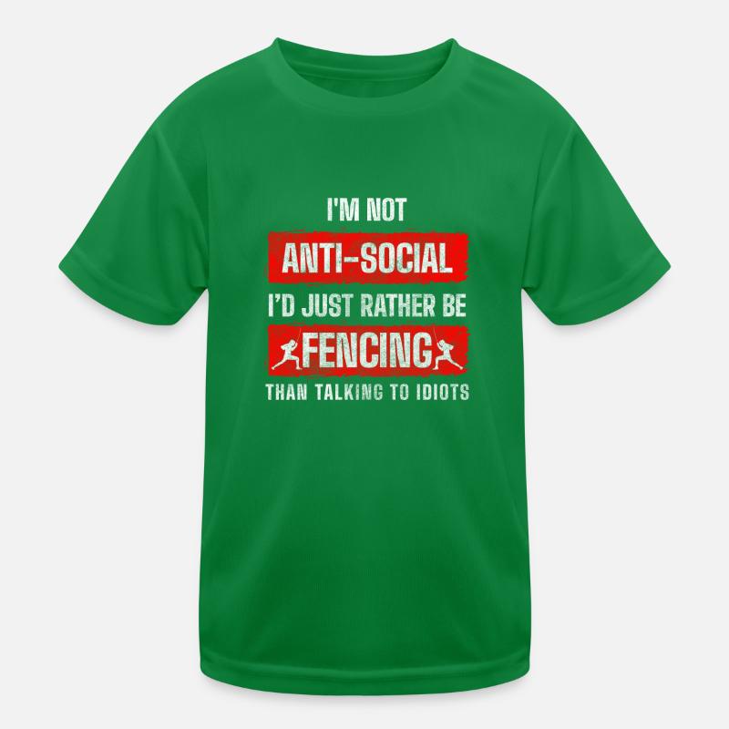 Fechtsport Trainer Gewinner Florett Kinder Funktions-T-Shirt