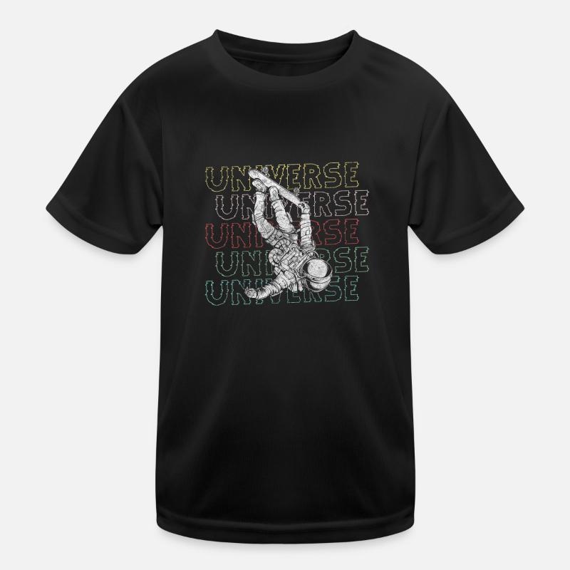 Astronaut Sterne Kosmos Kinder Funktions-T-Shirt