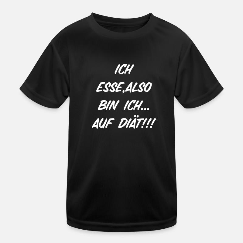 Ich also, also bin ich … auf Diät!! Kinder Funktions-T-Shirt