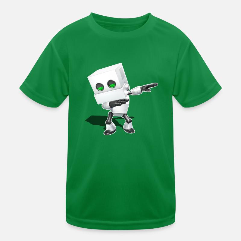 Dabbing Chibi Roboter Kinder Funktions-T-Shirt