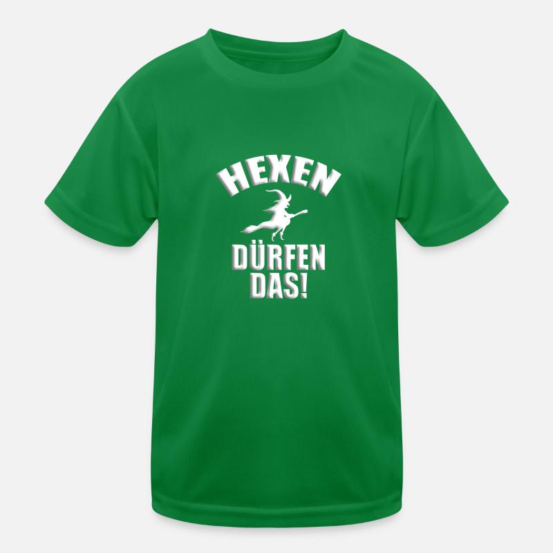 HEXEN DÜRFEN DAS - HALLOWEEN - HEXE Kinder Funktions-T-Shirt
