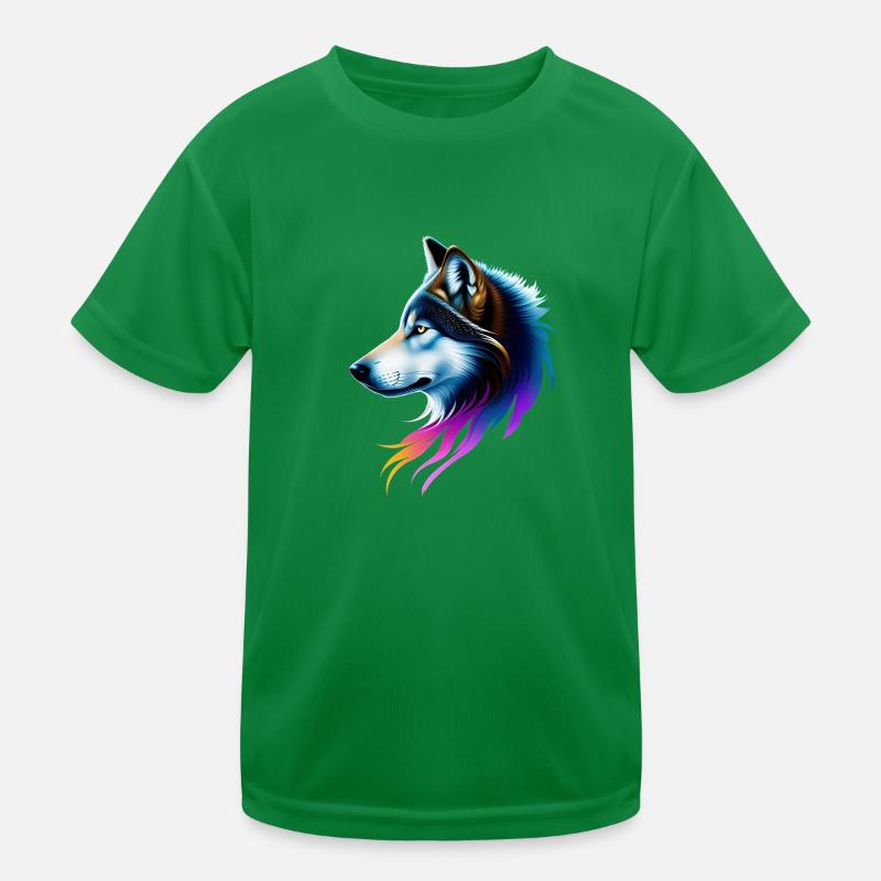 Wolf Kinder Funktions-T-Shirt