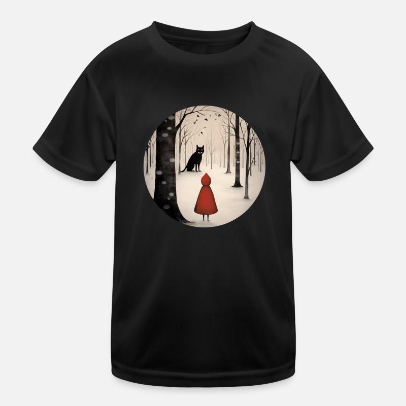 Rotkäppchen Kinder Funktions-T-Shirt