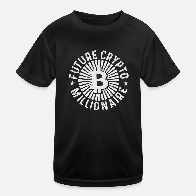 Future Crypto Millionaire Kids Functional T-Shirt