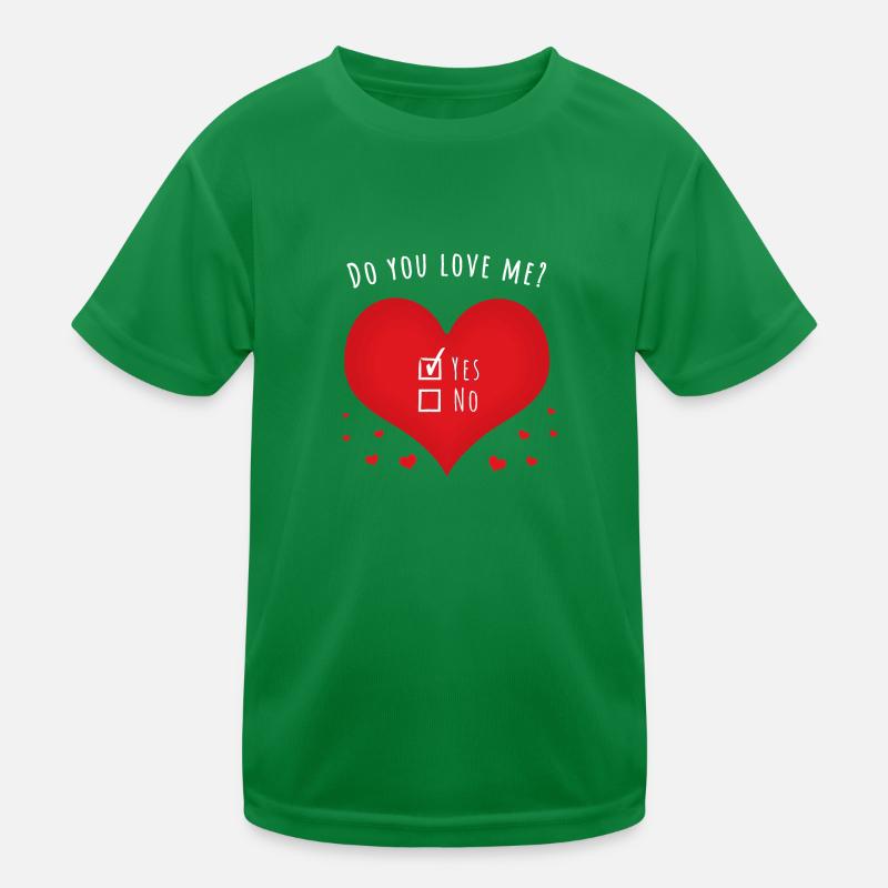 Liebst du mich Kinder Funktions-T-Shirt