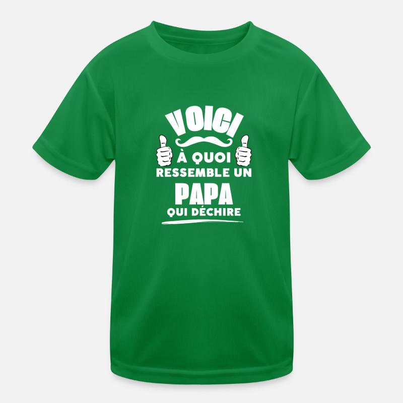 So sieht ein weinender Vater aus Kinder Funktions-T-Shirt