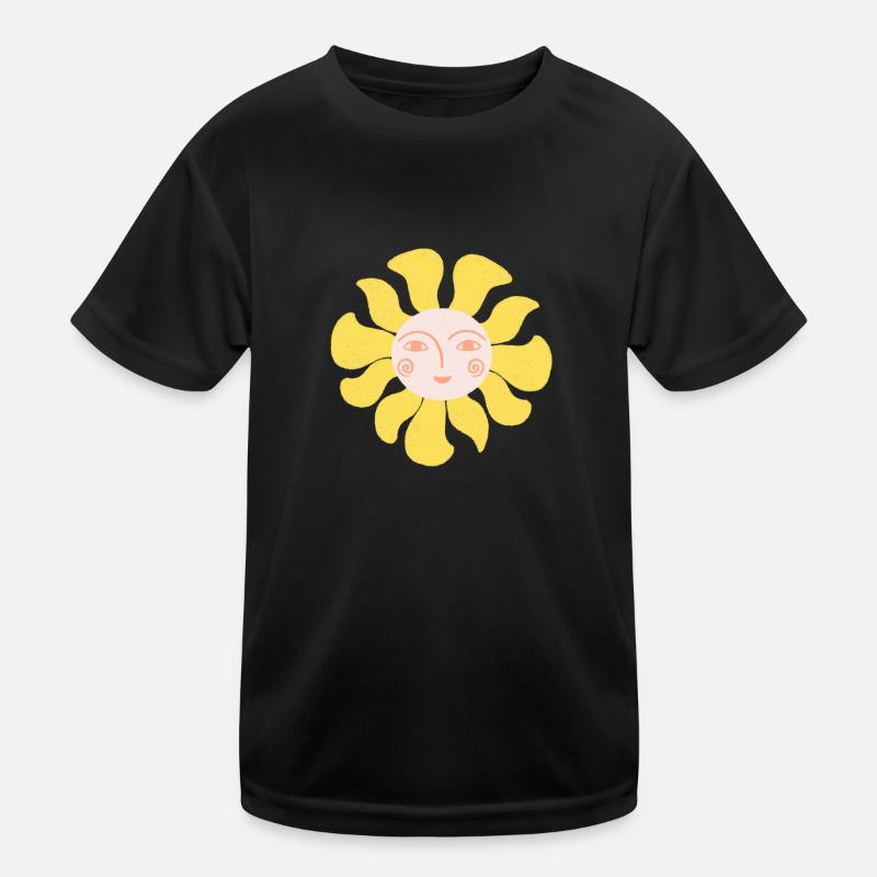 Glückliche Sonne Kinder Funktions-T-Shirt