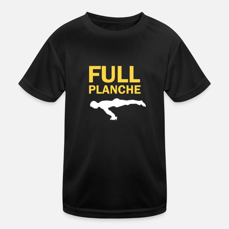 Planche complète Calisthenics Skill Street Workout T-shirt sport Enfant